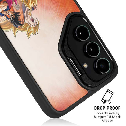 Dragon Ball Super Goku Evolution Galaxy S24 FE Kickstand Case